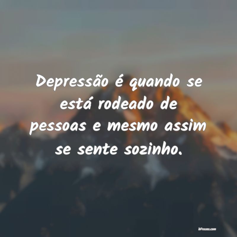 Frases de Depressão