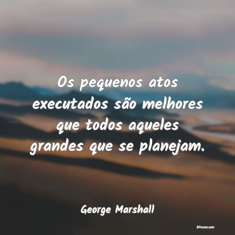 Frases de George Marshall