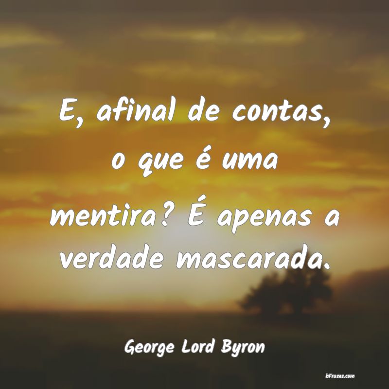 Frases de George Lord Byron