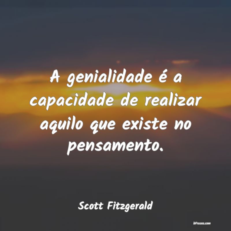 Frases de Scott Fitzgerald