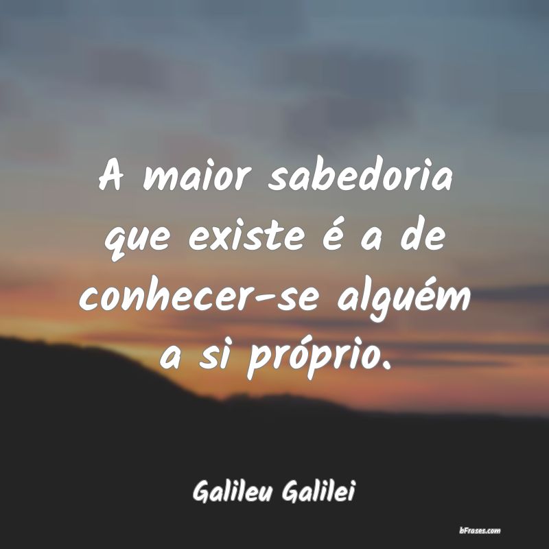 Frases de Galileu Galilei