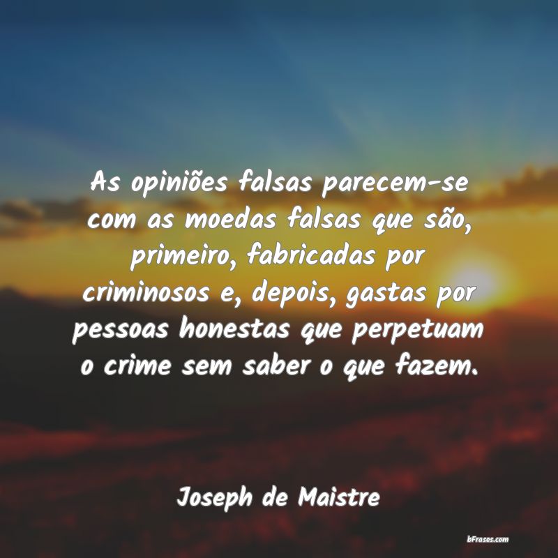 Frases de Joseph de Maistre