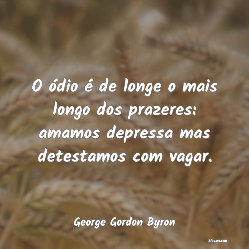 Frases de George Gordon Byron