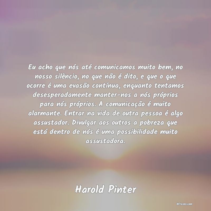 Frases de Harold Pinter