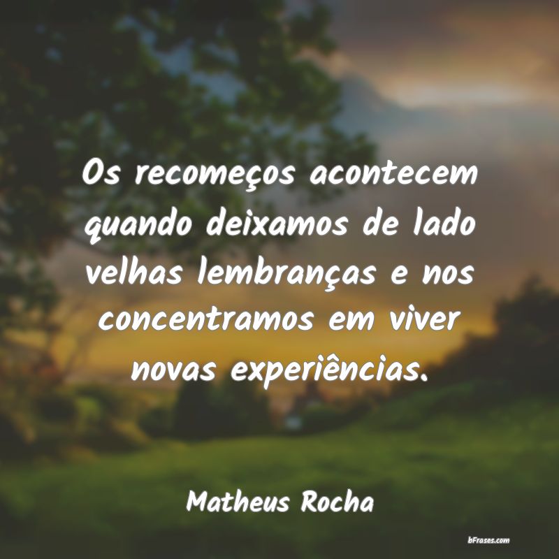 Frases de Matheus Rocha