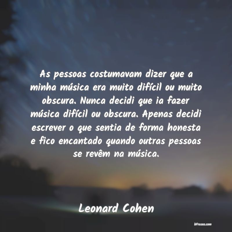 Frases de Leonard Cohen