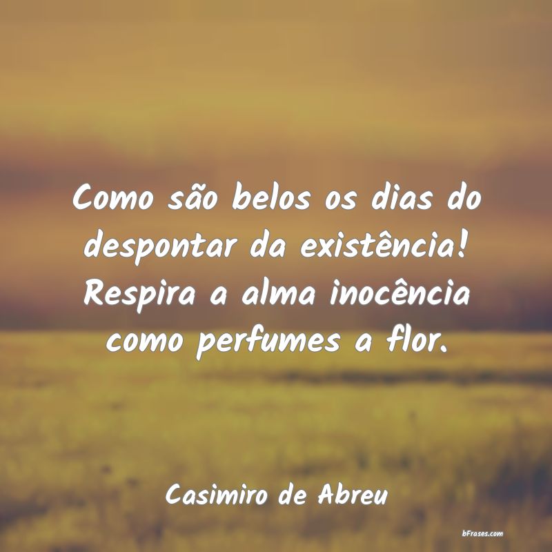 Frases de Casimiro de Abreu