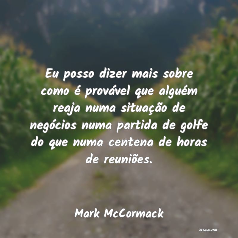 Frases de Mark McCormack