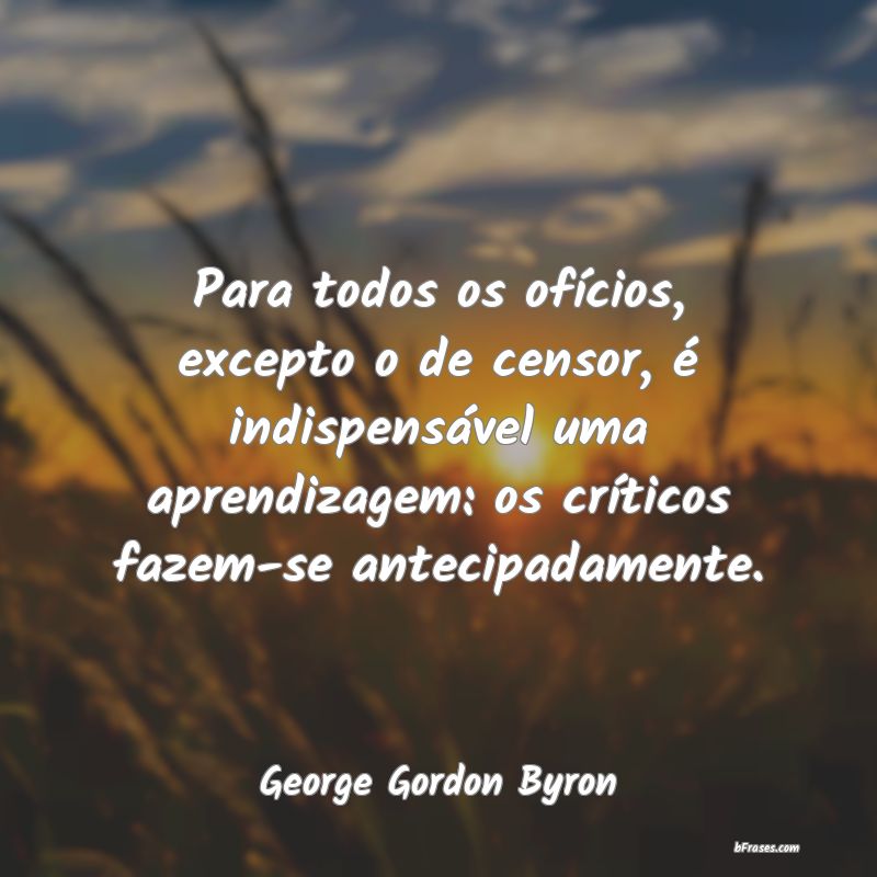 Frases de George Gordon Byron