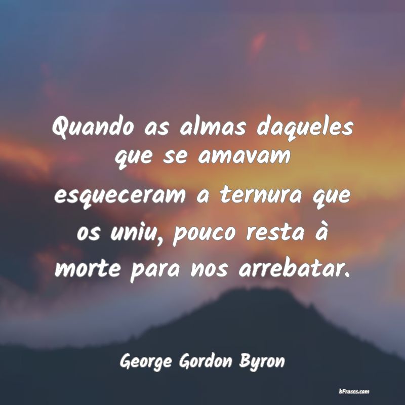 Frases de George Gordon Byron