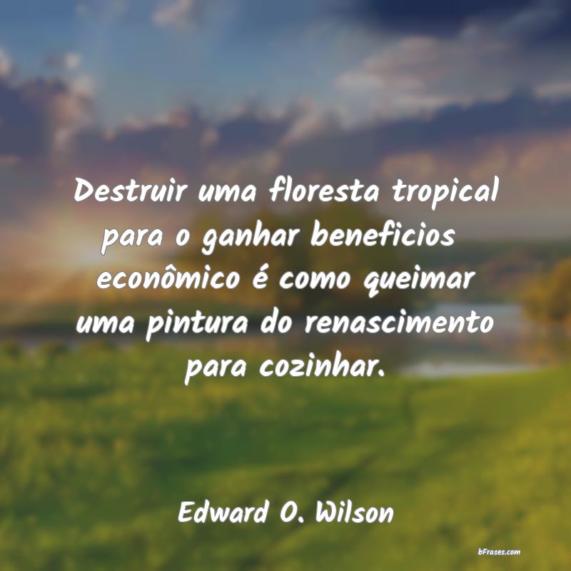 Frases de Edward O. Wilson