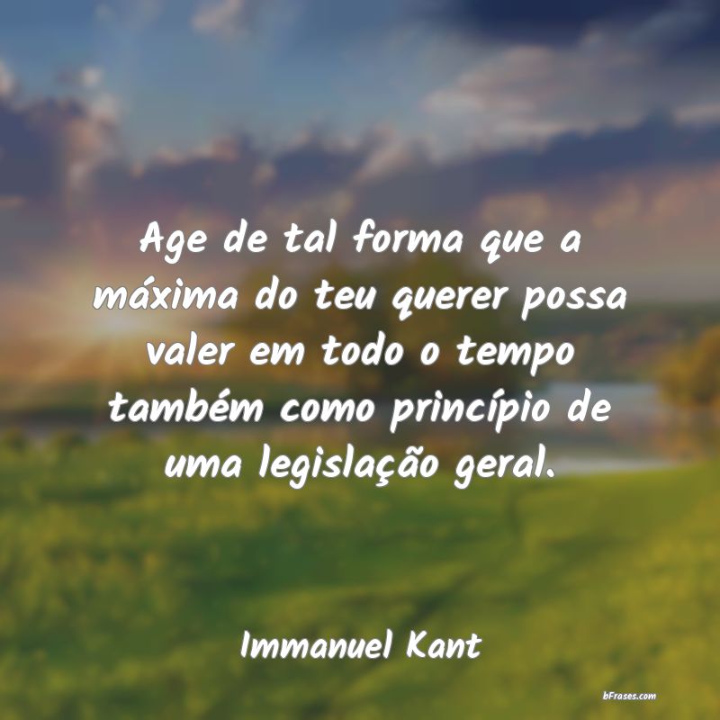 Frases de Immanuel Kant