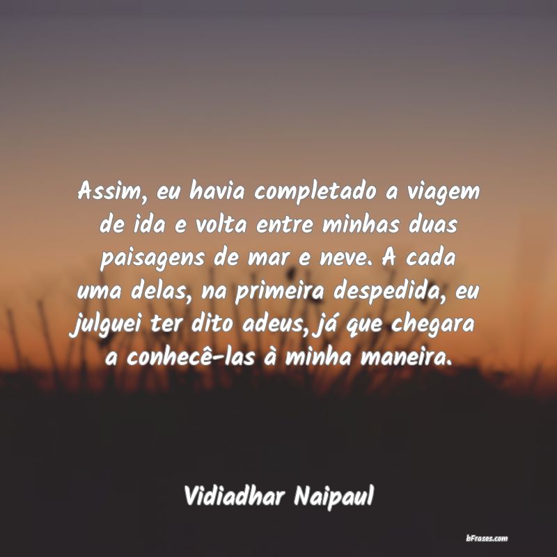 Frases de Vidiadhar Naipaul