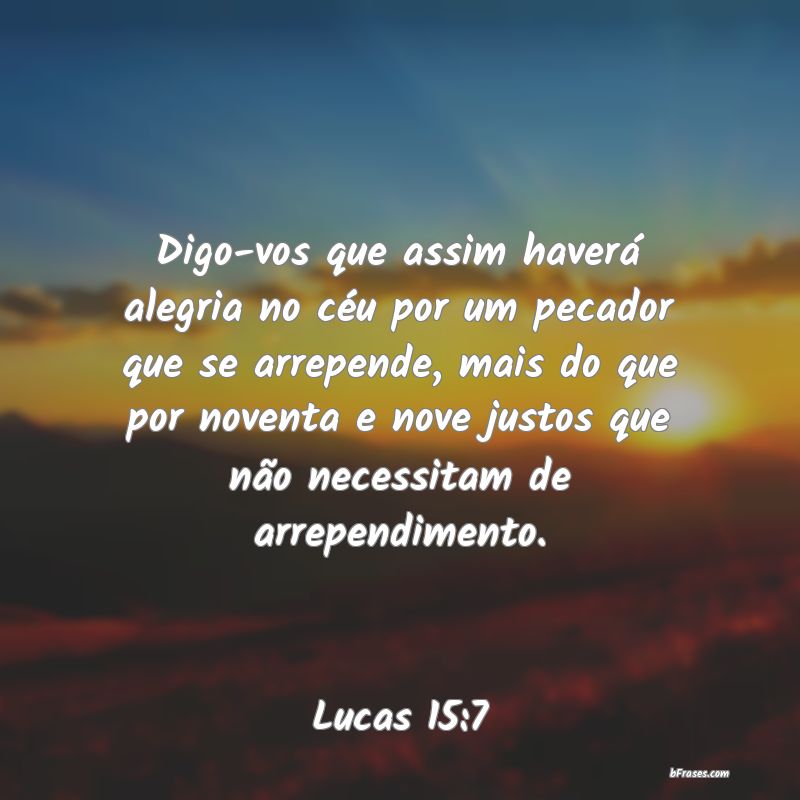 Frases de Lucas 15:7