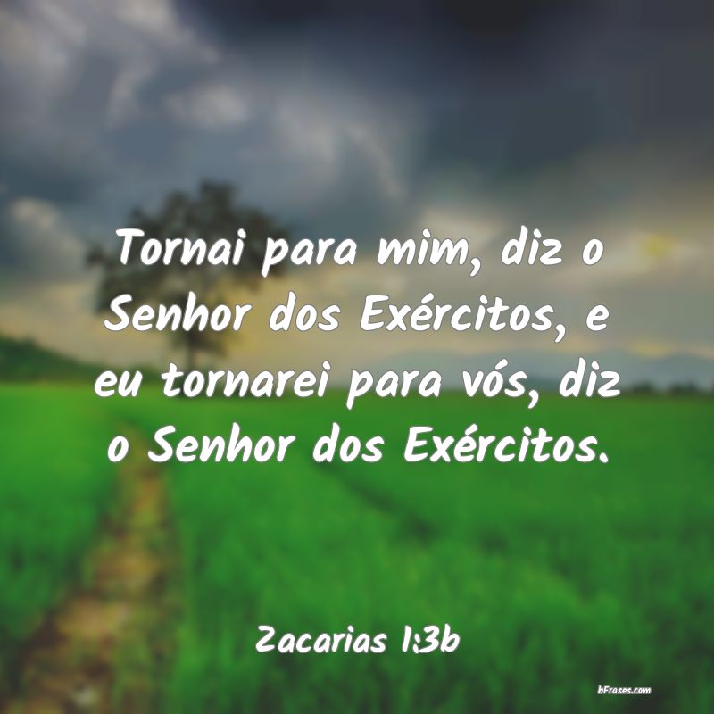Frases de Zacarias 1:3b
