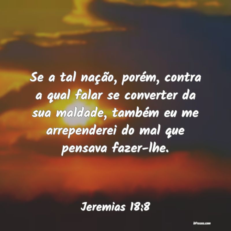Frases de Jeremias 18:8