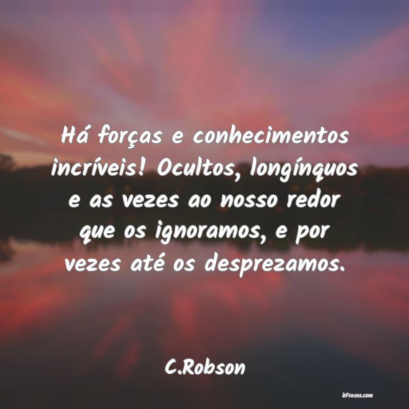 Frases de C.Robson