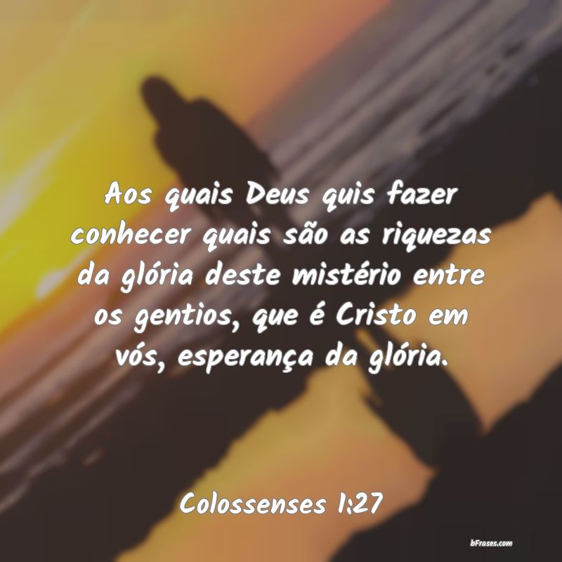 Frases de Colossenses 1:27