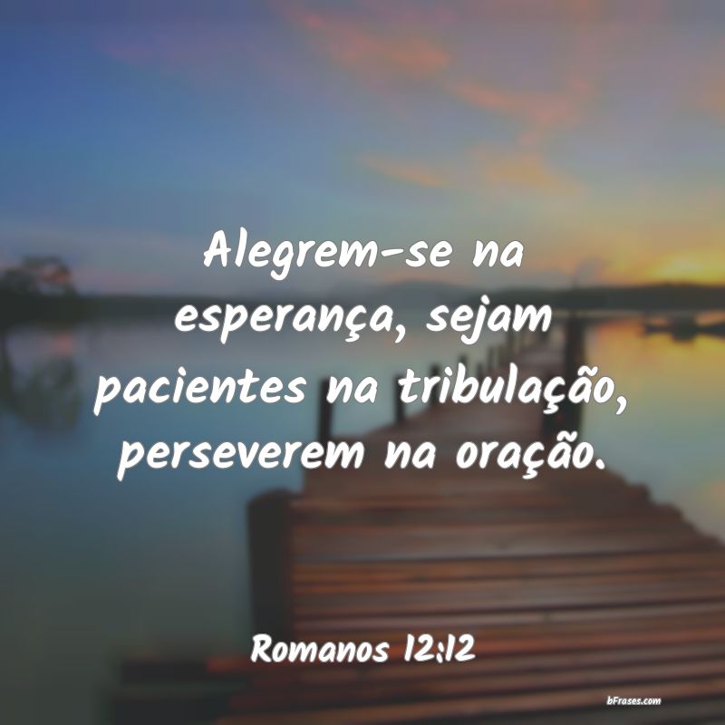 Frases de Romanos 12:12