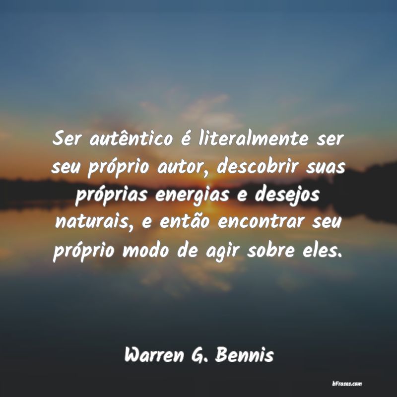 Frases de Warren G. Bennis