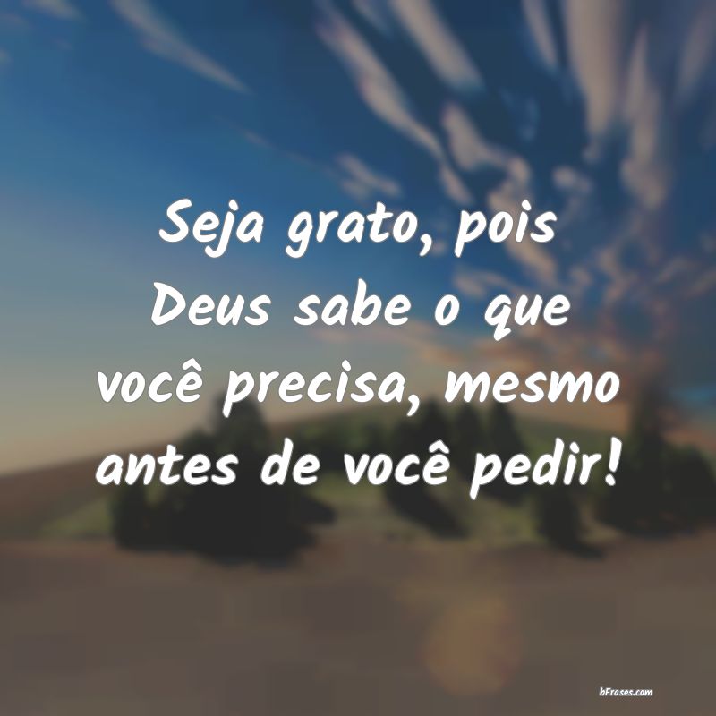 Frases de Gratidão a Deus