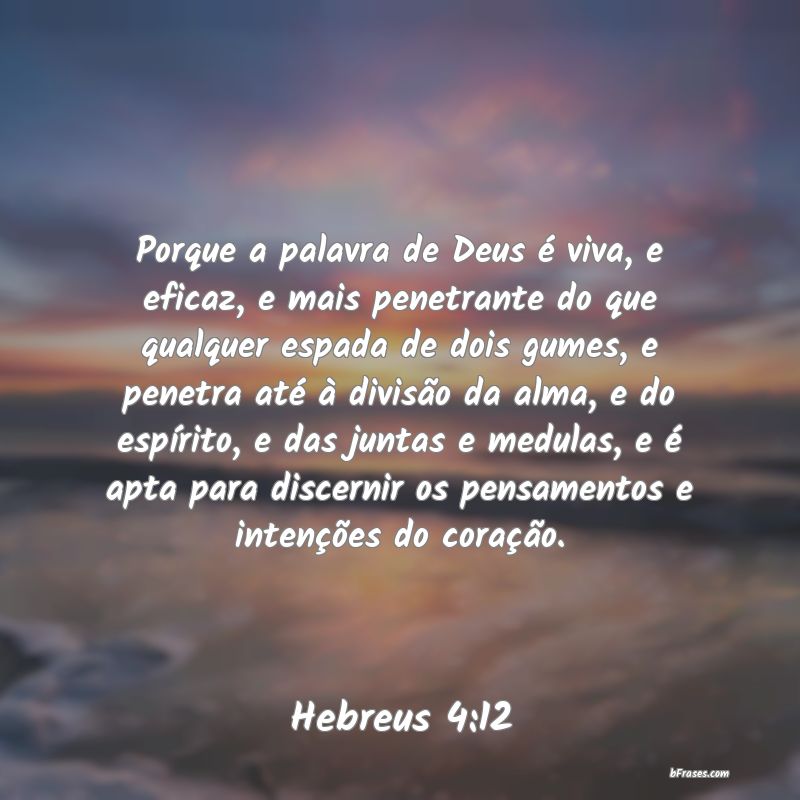 Frases de Hebreus 4:12