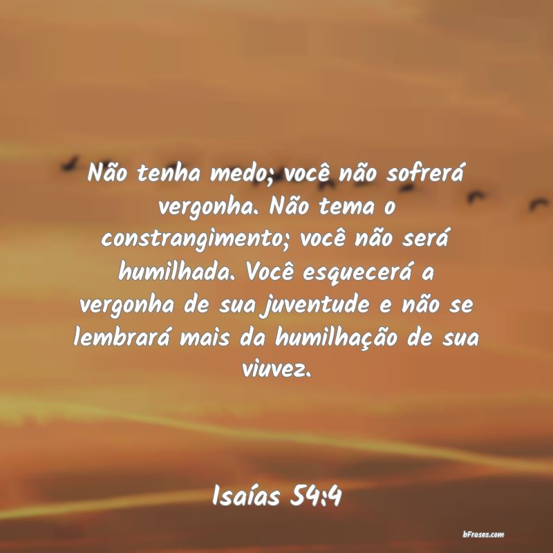 Frases de Isaías 54:4