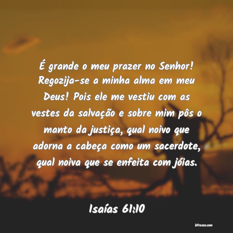 Frases de Isaías 61:10