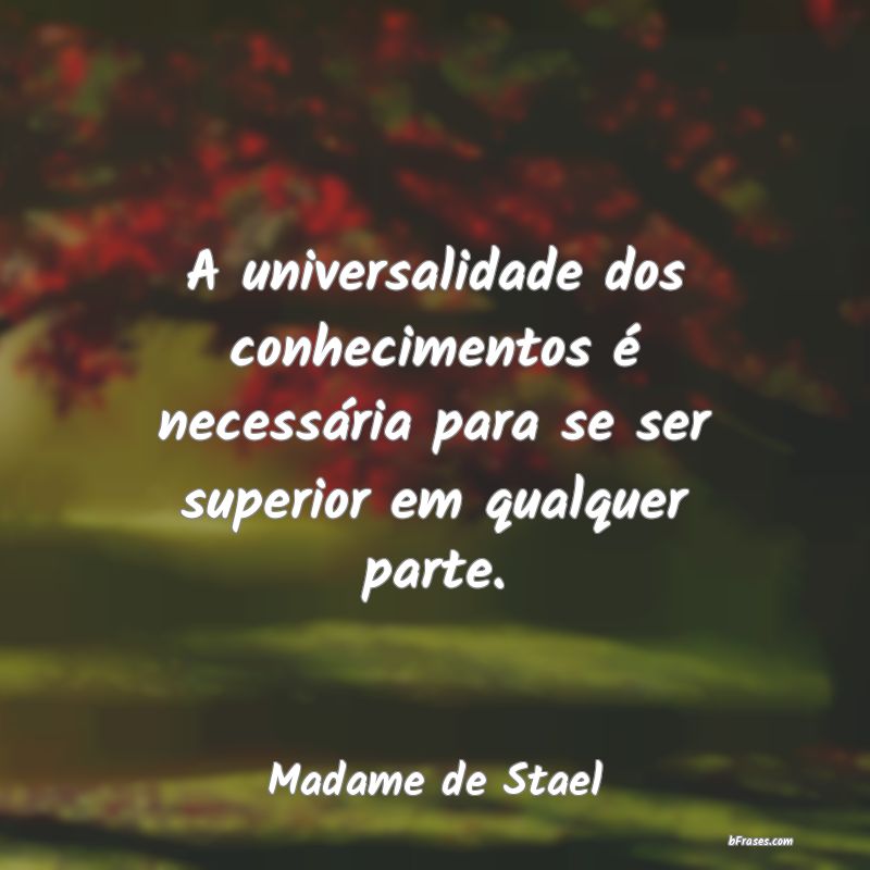 Frases de Madame de Stael
