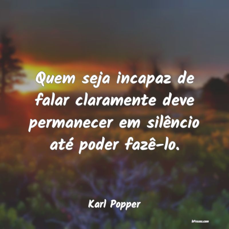 Frases de Karl Popper