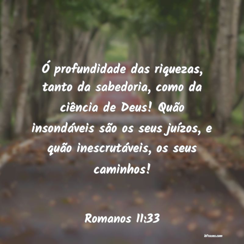 Frases de Romanos 11:33