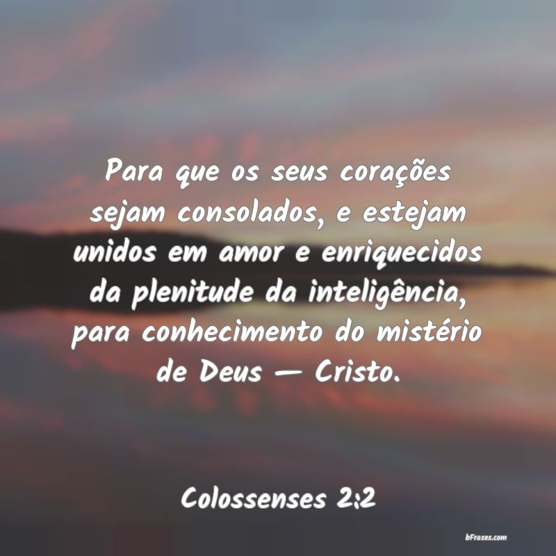 Frases de Colossenses 2:2