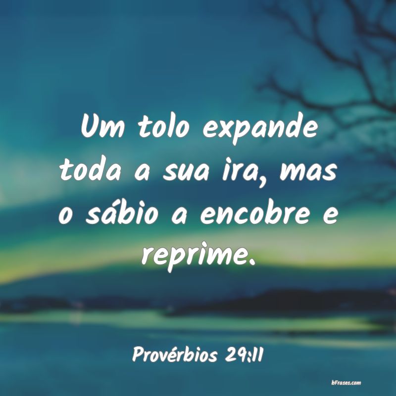 Frases de Provérbios 29:11