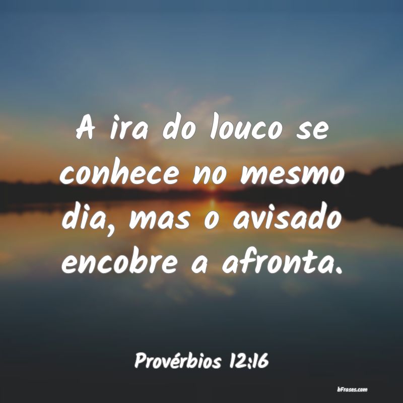 Frases de Provérbios 12:16