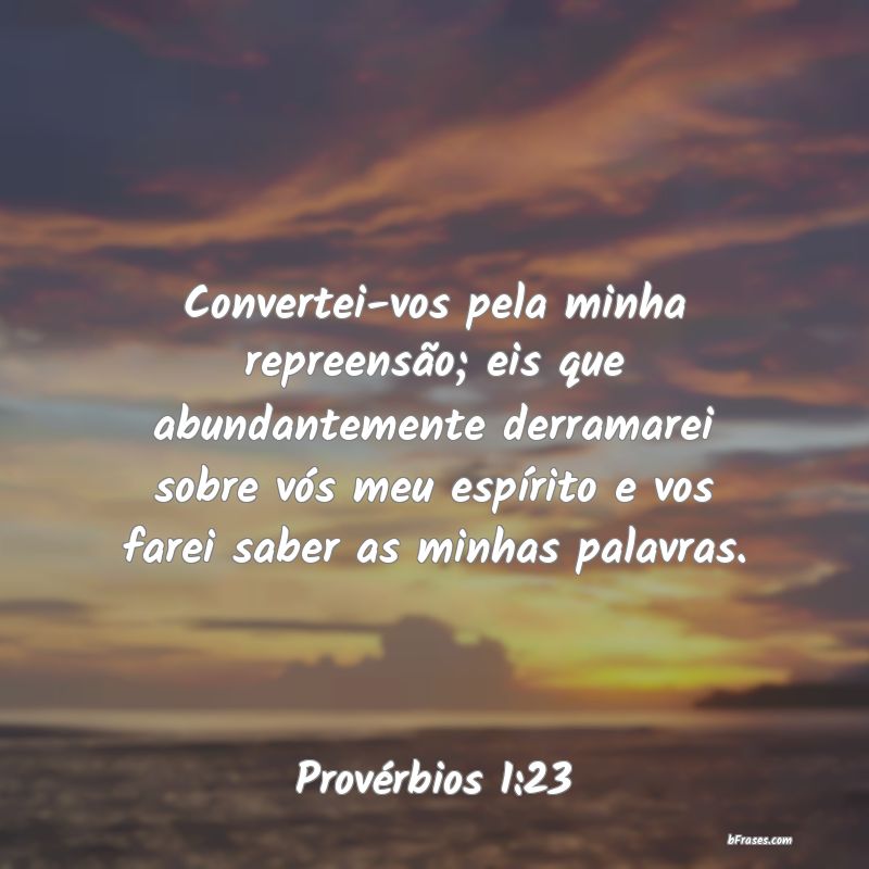 Frases de Provérbios 1:23