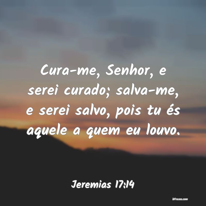 Frases de Jeremias 17:14