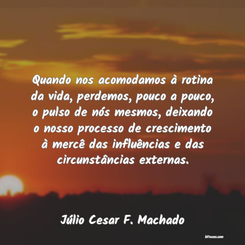 Frases de Júlio Cesar F. Machado