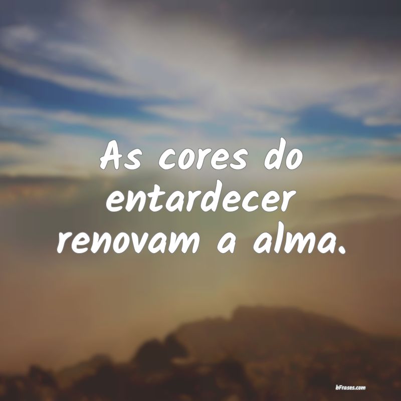 Frases de Entardecer