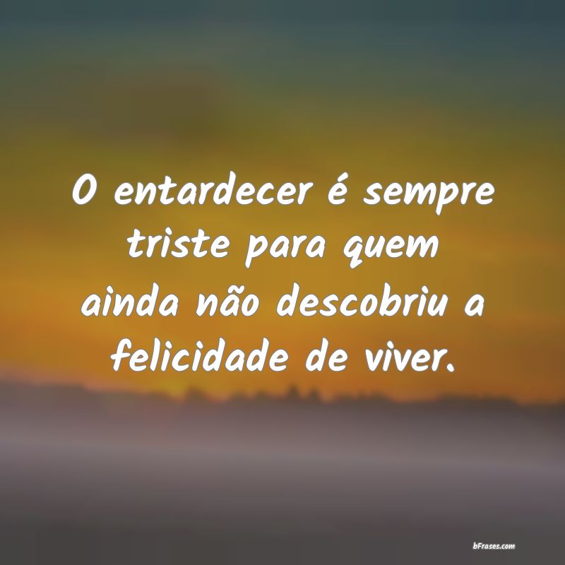 Frases de Entardecer