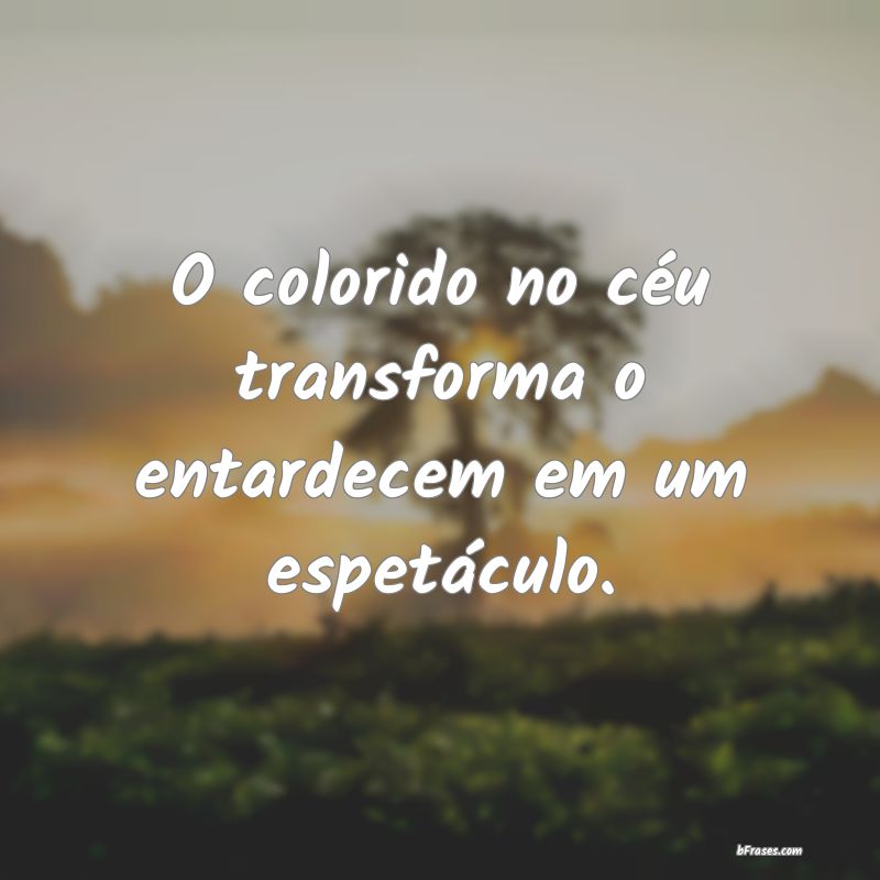 Frases de Entardecer