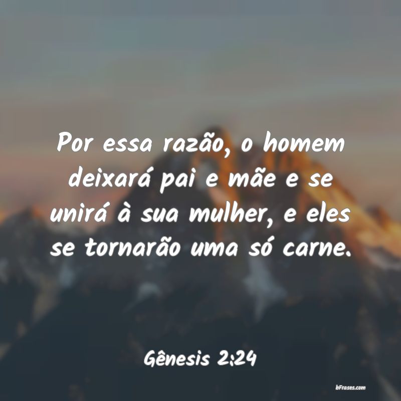 Frases de Gênesis 2:24