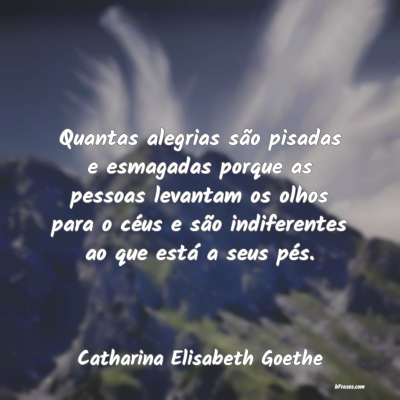 Frases de Catharina Elisabeth Goethe