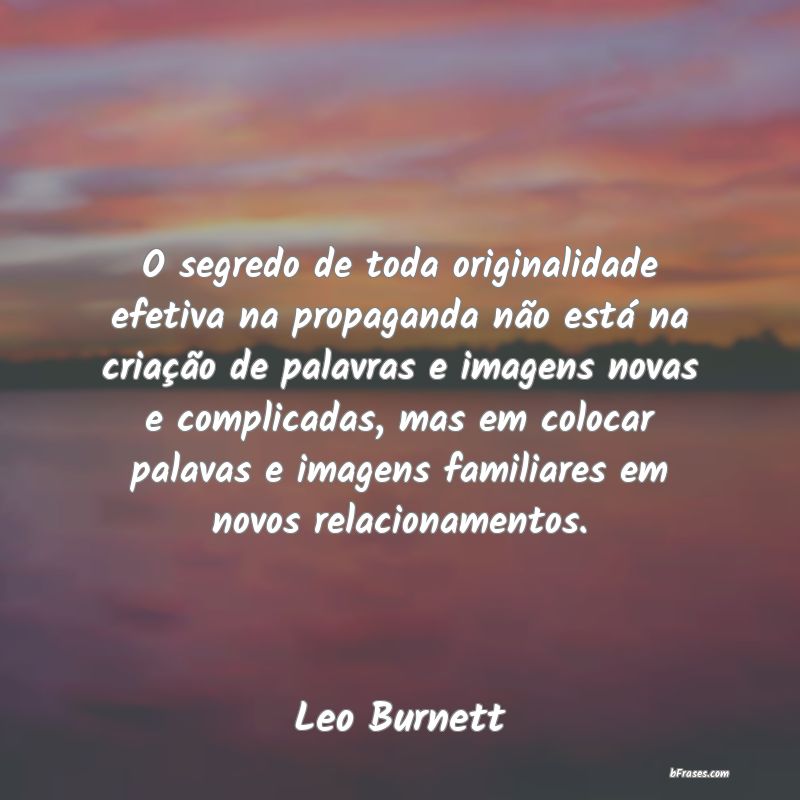 Frases de Leo Burnett