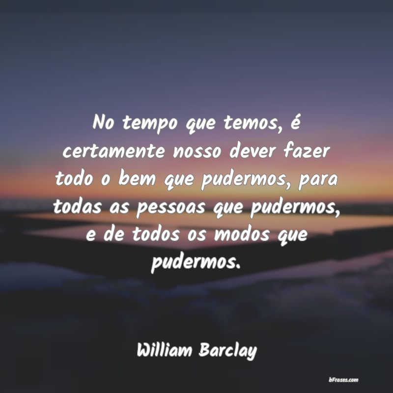 Frases de William Barclay