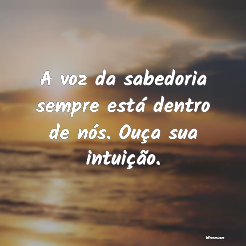 Frases sobre Intuição