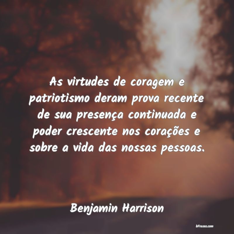 Frases de Benjamin Harrison