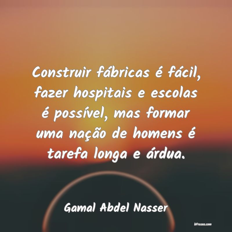 Frases de Gamal Abdel Nasser