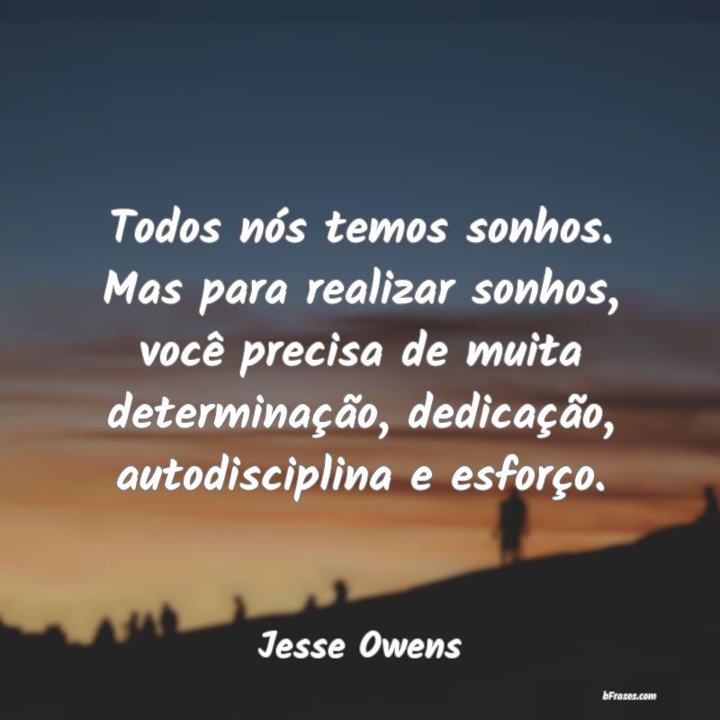 Frases de Jesse Owens