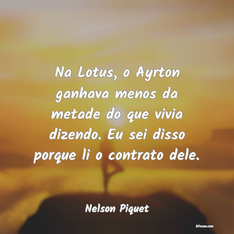 Frases de Nelson Piquet