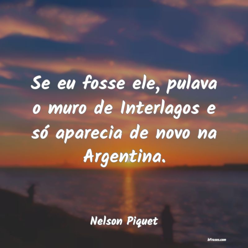 Frases de Nelson Piquet